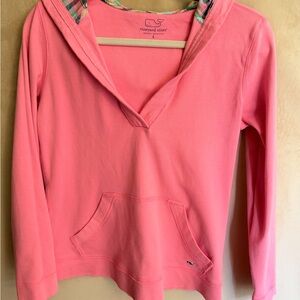 Vineyard Vines Coral Pink Pullover Hoodie Sweater